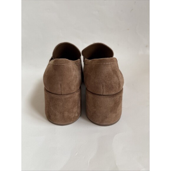 NWOB Dolce Vita Womens Yanni Chestnut Suede Platform Penny Loafer Size 6 - Picture 5 of 8